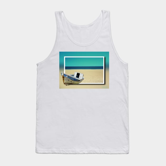 Shipwreck On The Beach Tank Top by JimDeFazioPhotography